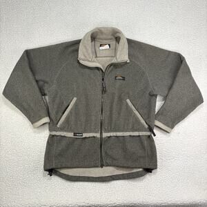 Chlorophylle H. Tech Polartec Full Zip Fleece Sweatshirt Jacket Womens M Olive